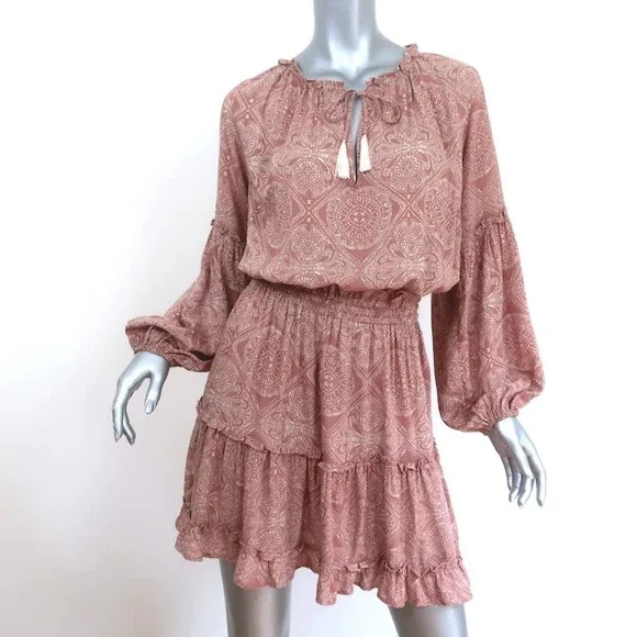 knee length dresses for ladies Natalie Martin Maggie Dress In Rose Bandana
